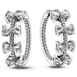 Pandora Sparkling Bow Row Hoop Earrings Pandora Sparkling Bow Row Hoop Earrings