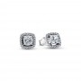 Pandora Square Halo Stud Earrings Pandora Square Halo Stud Earrings