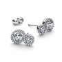 Pandora Embracing Halo Stud Earrings Pandora Embracing Halo Stud Earrings