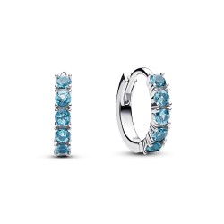 Pandora Light Blue Huggie Earrings Pandora Light Blue Huggie Earrings