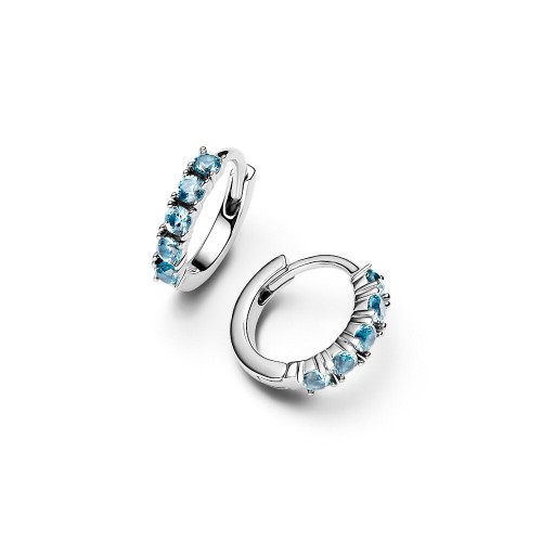 Pandora Light Blue Huggie Earrings Pandora Light Blue Huggie Earrings