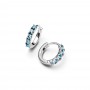 Pandora Light Blue Huggie Earrings Pandora Light Blue Huggie Earrings