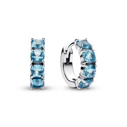 Pandora Light Blue Hoop Earrings Pandora Light Blue Hoop Earrings
