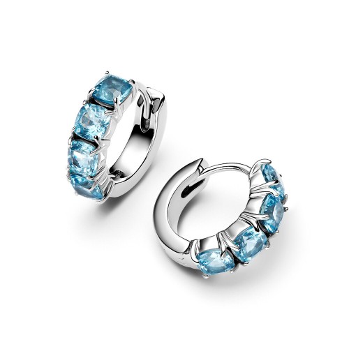 Pandora Light Blue Hoop Earrings Pandora Light Blue Hoop Earrings