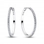 Pandora Sparkling Hoop Earrings Pandora Sparkling Hoop Earrings