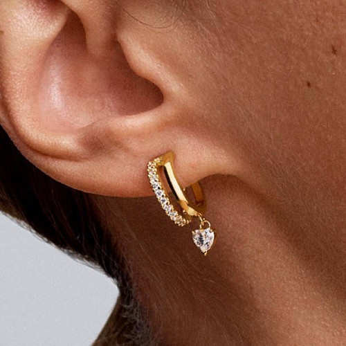 Pandora Dangling Heart Hoop Earrings Pandora Dangling Heart Hoop Earrings