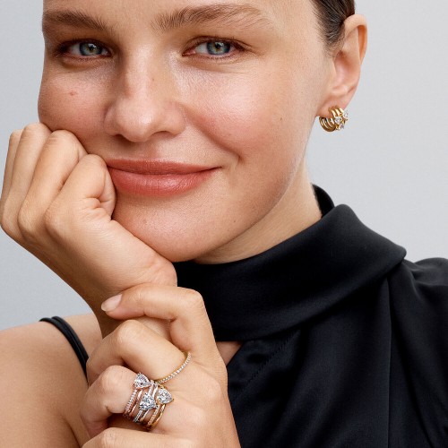 Pandora Triple Heart Hoop Earrings Pandora Triple Heart Hoop Earrings