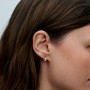 Pandora Organically Shaped Oval & Treated Freshwater Cultured Pearl Stud Earrings