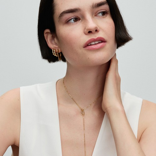 Pandora Organically V-shaped Open Hoop Earrings Pandora Organically V-shaped Open Hoop Earrings