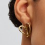 Pandora Organically Shaped Heart Hoop Earrings Pandora Organically Shaped Heart Hoop Earrings