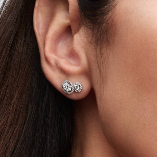Pandora Embracing Halo Stud Earrings Pandora Embracing Halo Stud Earrings
