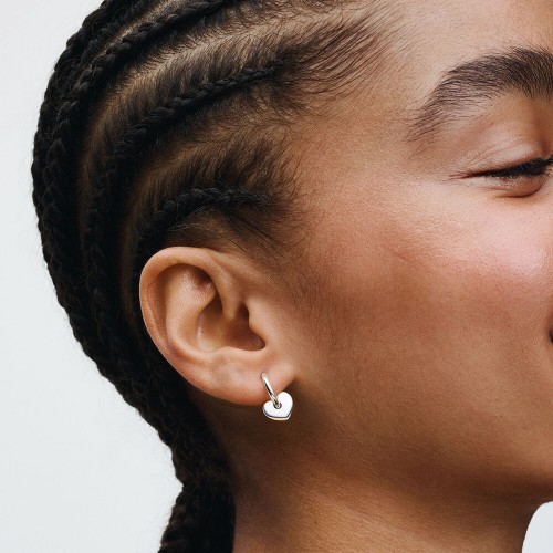 Pandora Heart Open Hoop Earrings
