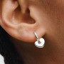Pandora Heart Open Hoop Earrings
