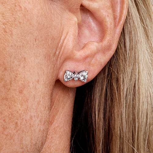 Pandora Sparkling Bow Stud Earrings Pandora Sparkling Bow Stud Earrings