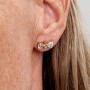 Pandora Sparkling Bow Stud Earrings