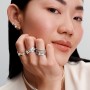Pandora Sparkling Bow Stud Earrings