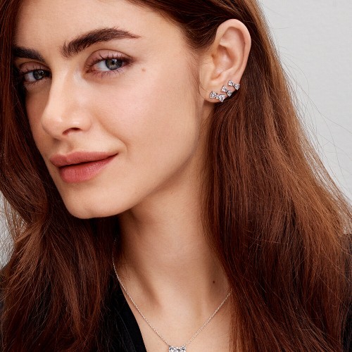 Pandora Sparkling Small Bow Stud Earrings