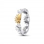 Pandora Sunflower Two-Tone Band Ring Pandora Sunflower Two-Tone Band Ring