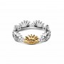 Pandora Sunflower Two-Tone Band Ring Pandora Sunflower Two-Tone Band Ring