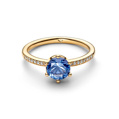 Pandora Blue Sparkling Crown Solitaire Ring Pandora Blue Sparkling Crown Solitaire Ring