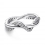 Pandora Sparkling Intertwined Wave Ring Pandora Sparkling Intertwined Wave Ring