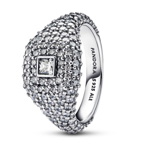 Pandora Pavé Square Cocktail Ring