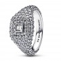 Pandora Pavé Square Cocktail Ring