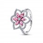 Pandora Double Flower Cocktail Ring