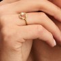 Pandora Organically Shaped Pavé Circle & Treated Freshwater Cultured Pearl Ring Pandora Organically Shaped Pavé Circle & Treated Freshwater Cultured Pearl Ring