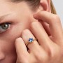 Pandora Blue Sparkling Crown Solitaire Ring Pandora Blue Sparkling Crown Solitaire Ring
