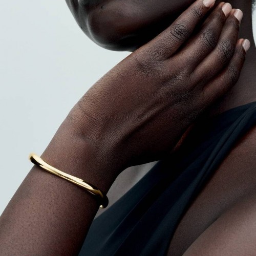 Pandora Organically Shaped Open Bangle