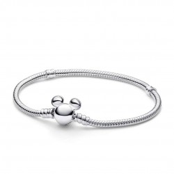 Pandora Disney Mickey Mouse Clasp Moments Snake Chain Bracelet