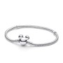 Pandora Disney Mickey Mouse Clasp Moments Snake Chain Bracelet Pandora Disney Mickey Mouse Clasp Moments Snake Chain Bracelet