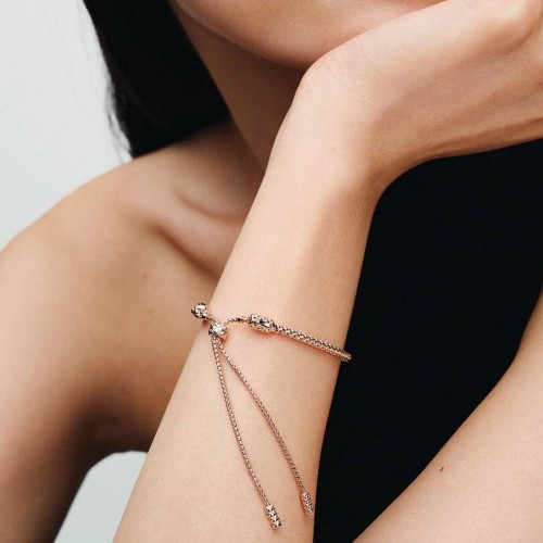 Pandora Studded Chain Slider Bracelet