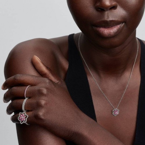 Pandora Double Flower Cocktail Ring