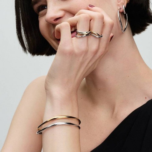 Pandora Organically Shaped Bangle Pandora Organically Shaped Bangle