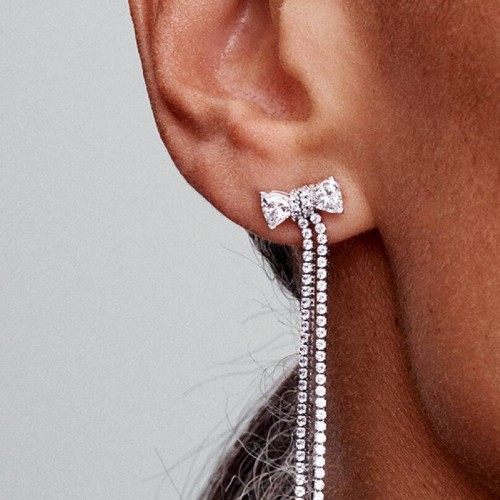 Pandora Pavé Bow Drop Earrings Pandora Pavé Bow Drop Earrings