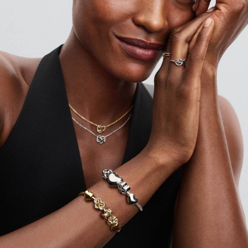 Pandora Sparkling Infinity Heart Clasp Snake Chain Bracelet Pandora Sparkling Infinity Heart Clasp Snake Chain Bracelet